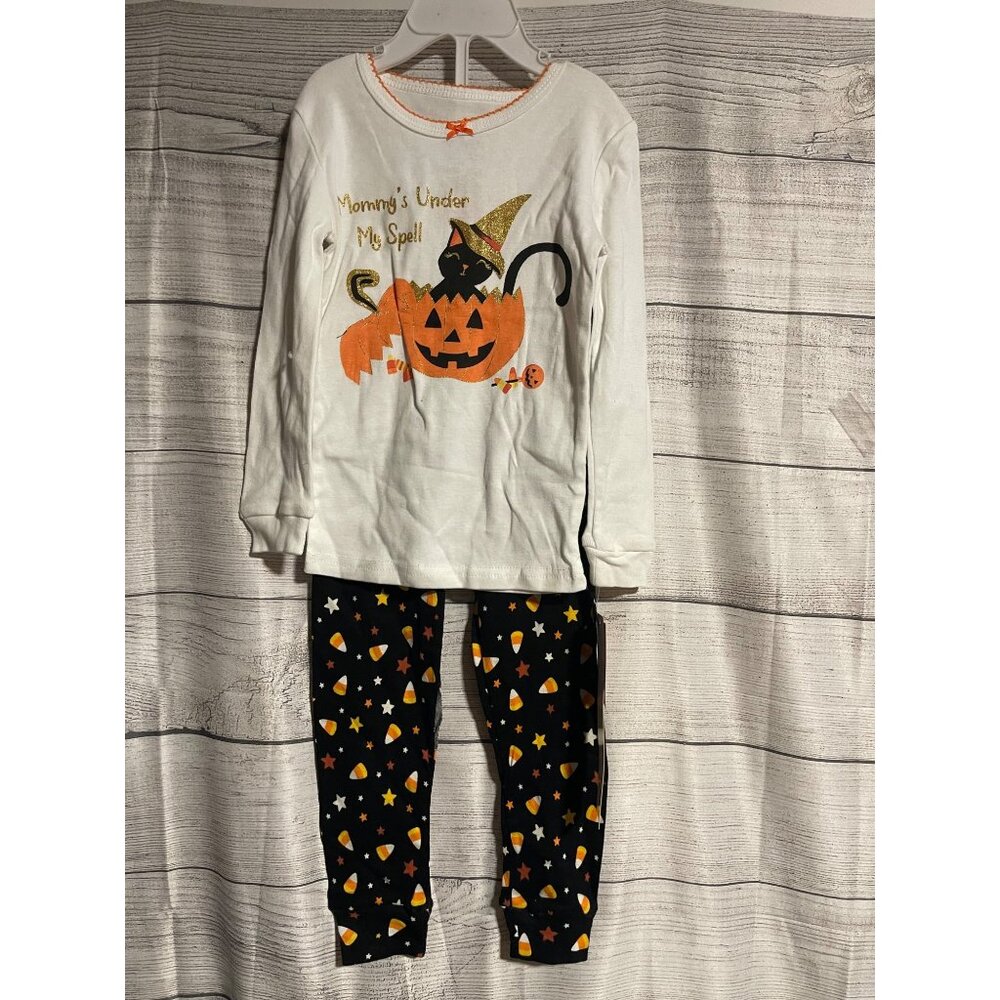 Spooky Night Halloween Toddler Pajama Set 4T Cotton Mommys Under My Spell